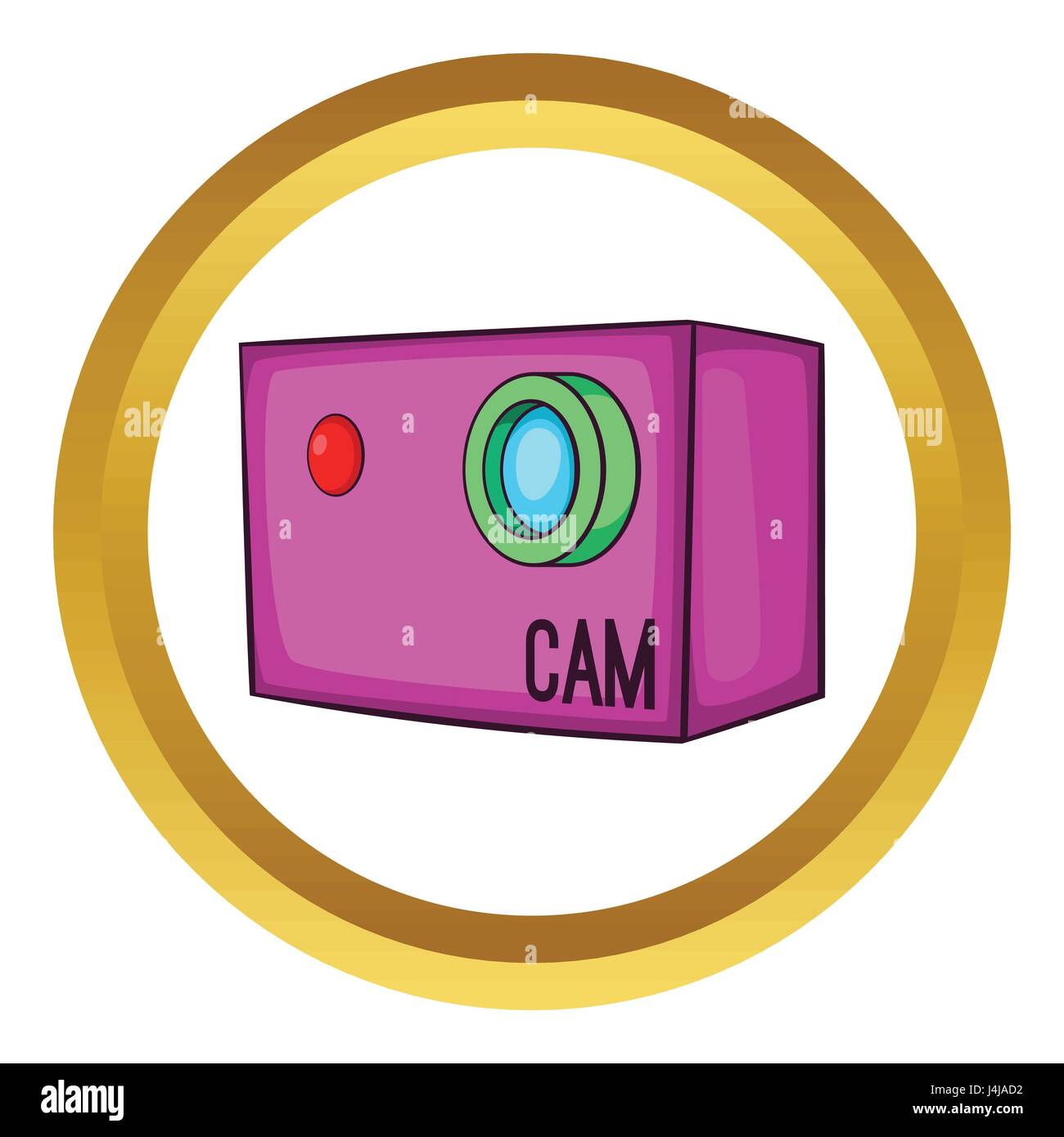 Appareil photo numérique vidéo Action icône vecteur Illustration de Vecteur