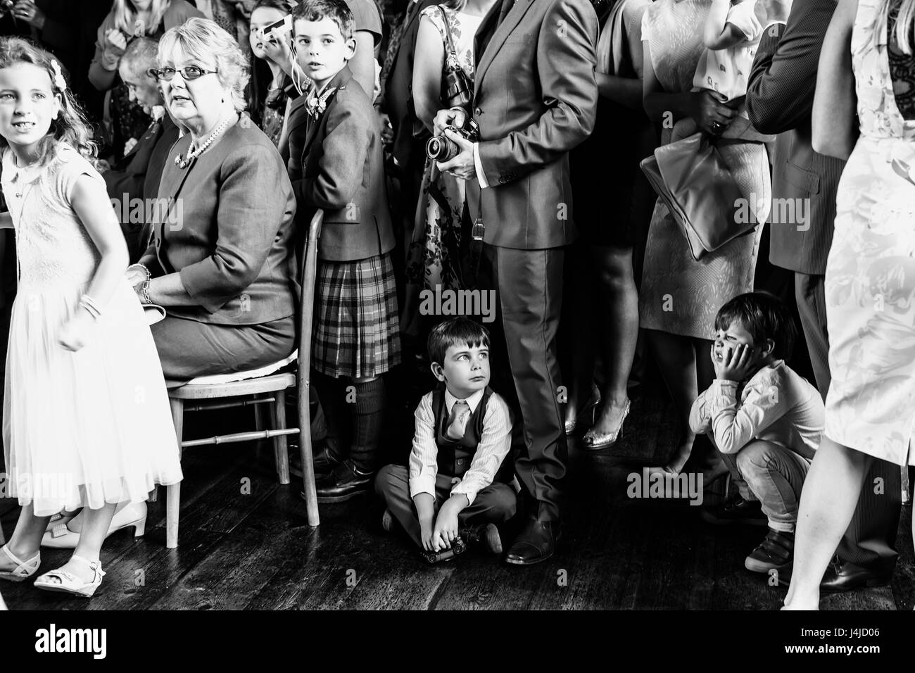 Cette photo a été prise sur le English-Scottish mariage. Banque D'Images