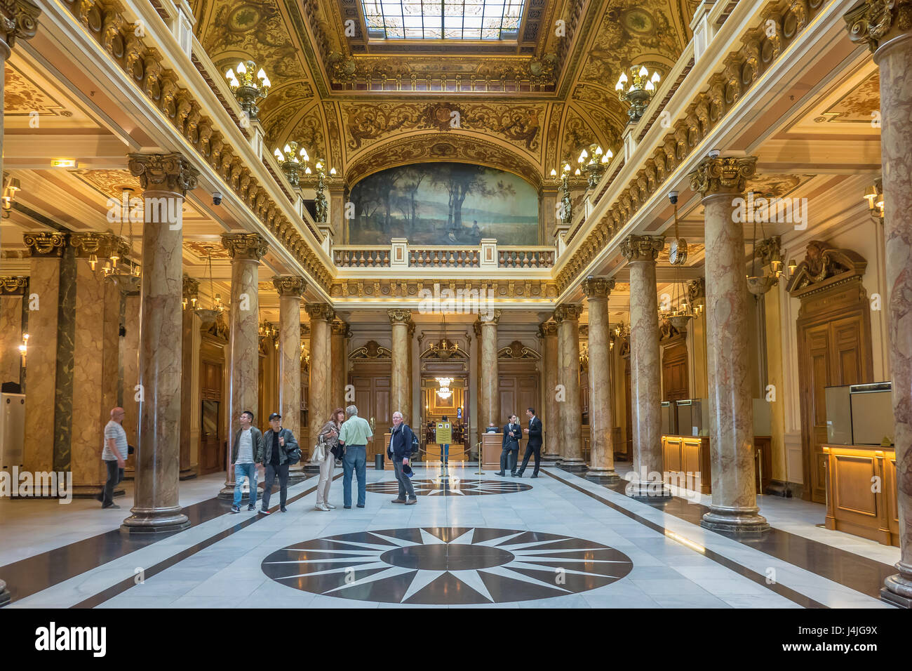 Monaco, Monte Carlo, Casino, de l'intérieur Banque D'Images