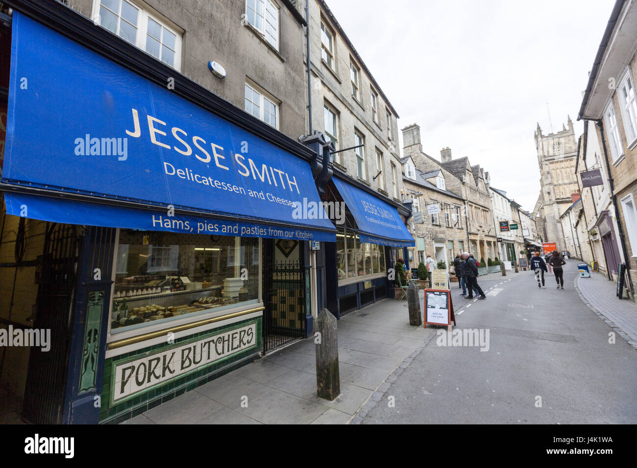 Jesse Smith, Black Jack, Rue des Bouchers de qualité et des magasins de vente de matériaux de la viande en gros dans les Cotswolds, Cirencester, Gloucestershire, Angleterre Banque D'Images