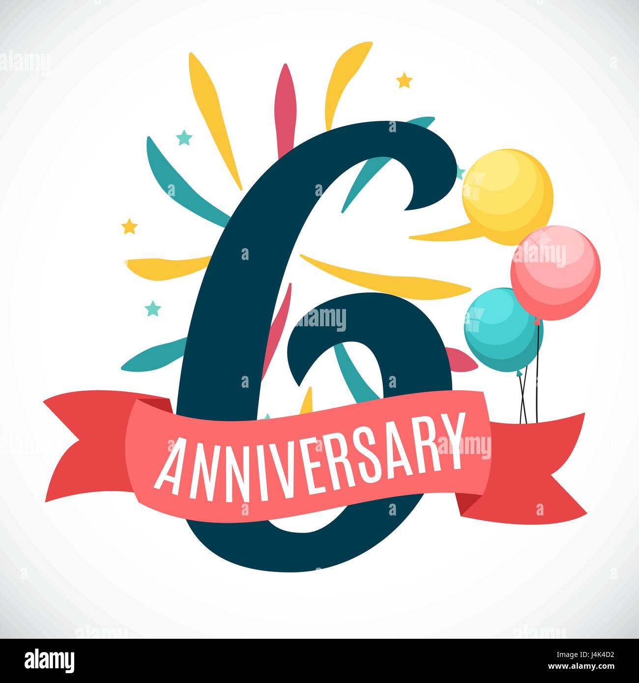 Anniversaire 6 Ans Avec Ruban Modele Vector Illustration Image Vectorielle Stock Alamy Anniversaire 6 Ans Avec Ruban Modele Vector Illustration Image Vectorielle Stock Alamy