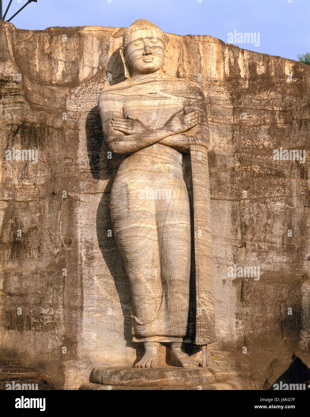 Sri Lanka, Polonnaruwa, Galvihara, falaise, statue du Bouddha en Asie, en  Asie du Sud, l'État insulaire, Sri Lanka Prajatantrika Samajavadi  Janarajaya, Gal Vihara, temple, Uttarama rock, sculpture, tailleur de l'art,  singhalesisch, point