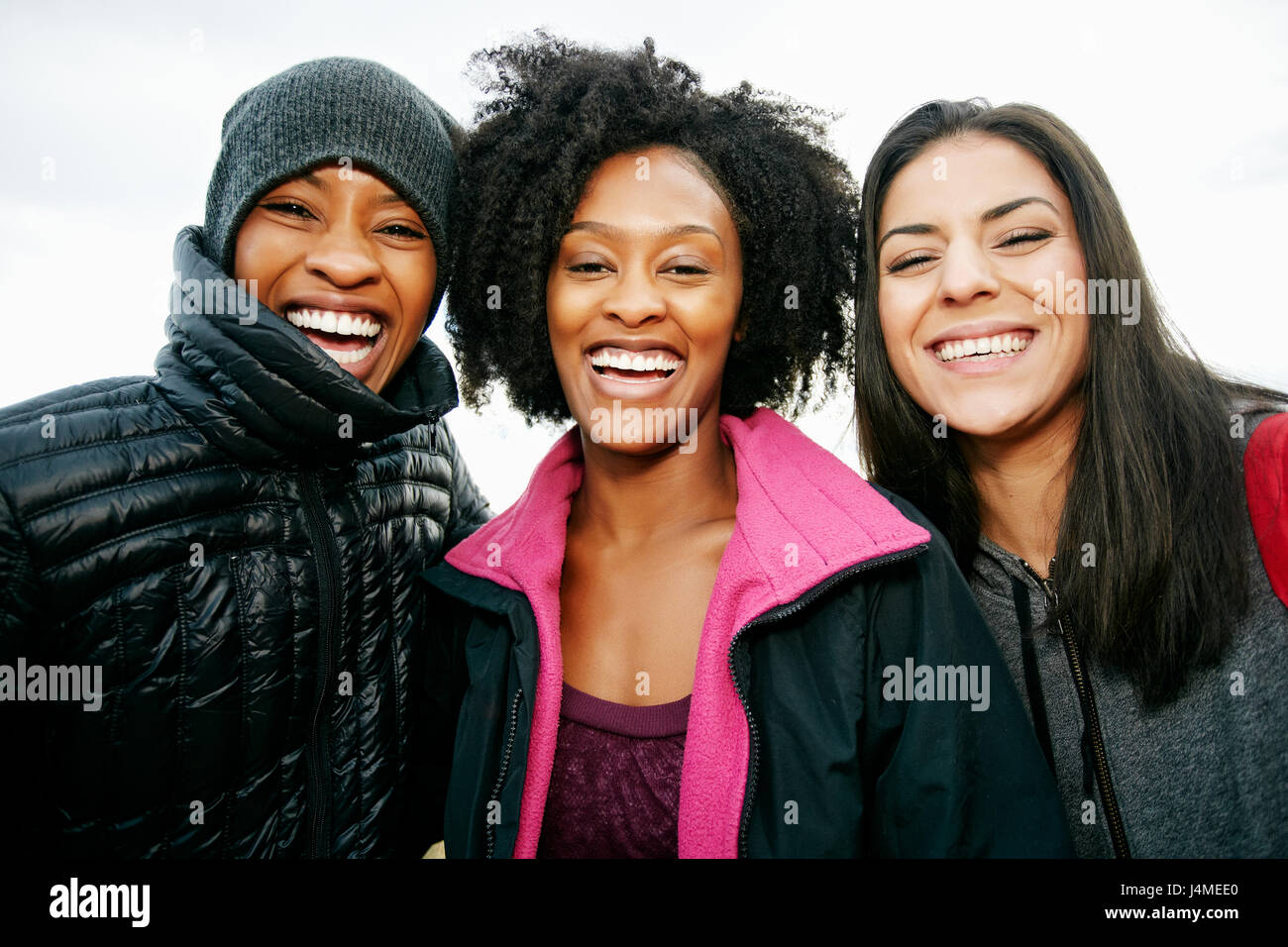 Portrait of smiling Black women Banque D'Images