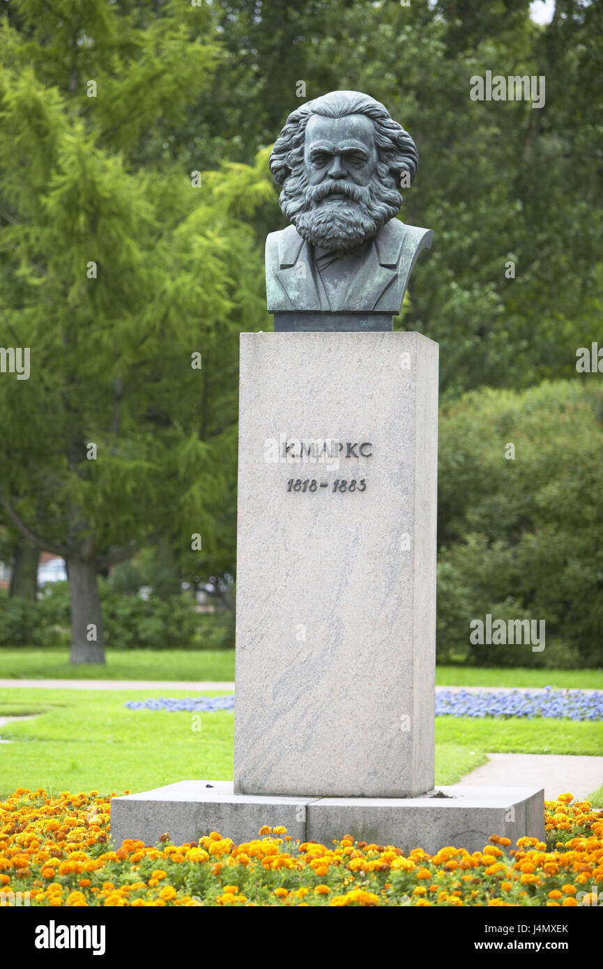 Deutscher Philosoph Sozialist Karl Marx Stein Büste Statue Skulptur 14,5 cm