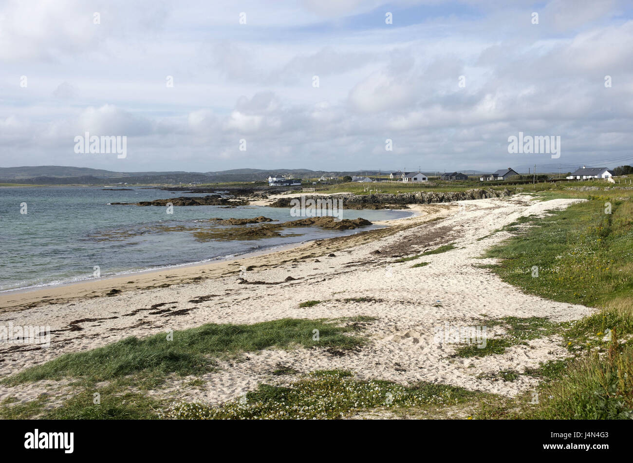 L'Irlande, Connacht, Connemara, comté de Galway, à Clifden, paysages côtiers, Banque D'Images