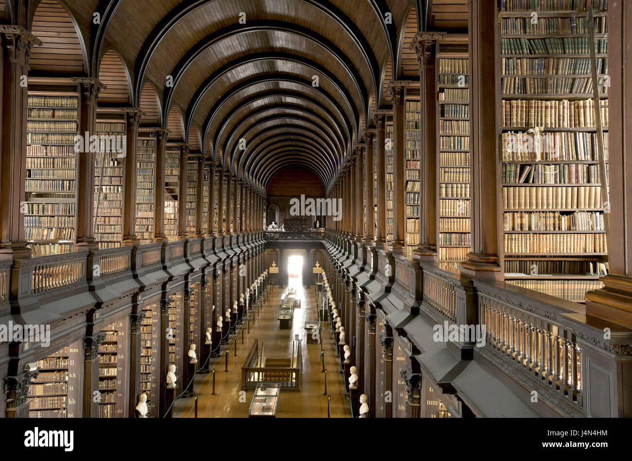 L'Irlande, Leinster, Dublin, Trinity College, l'ancienne bibliothèque, Banque D'Images