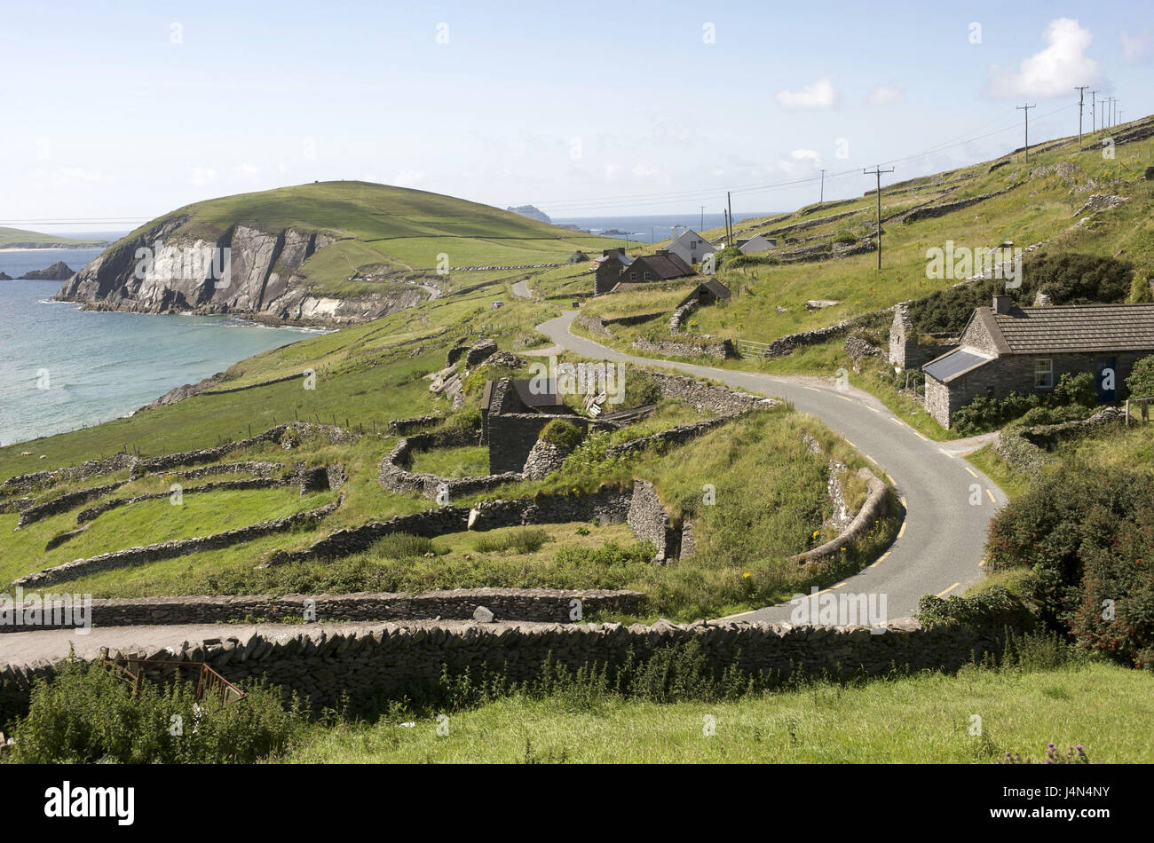 L'Irlande, Munster, comté de Kerry, péninsule de Dingle, Slea Head, Küstenstrasse, Banque D'Images