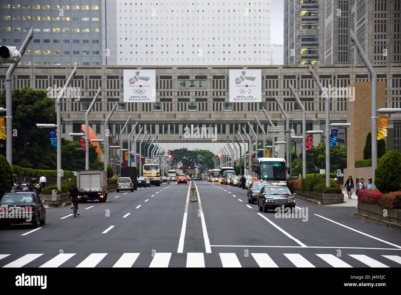 Japon, Tokyo, Asakusa, côté ouest, scène de rue, Banque D'Images