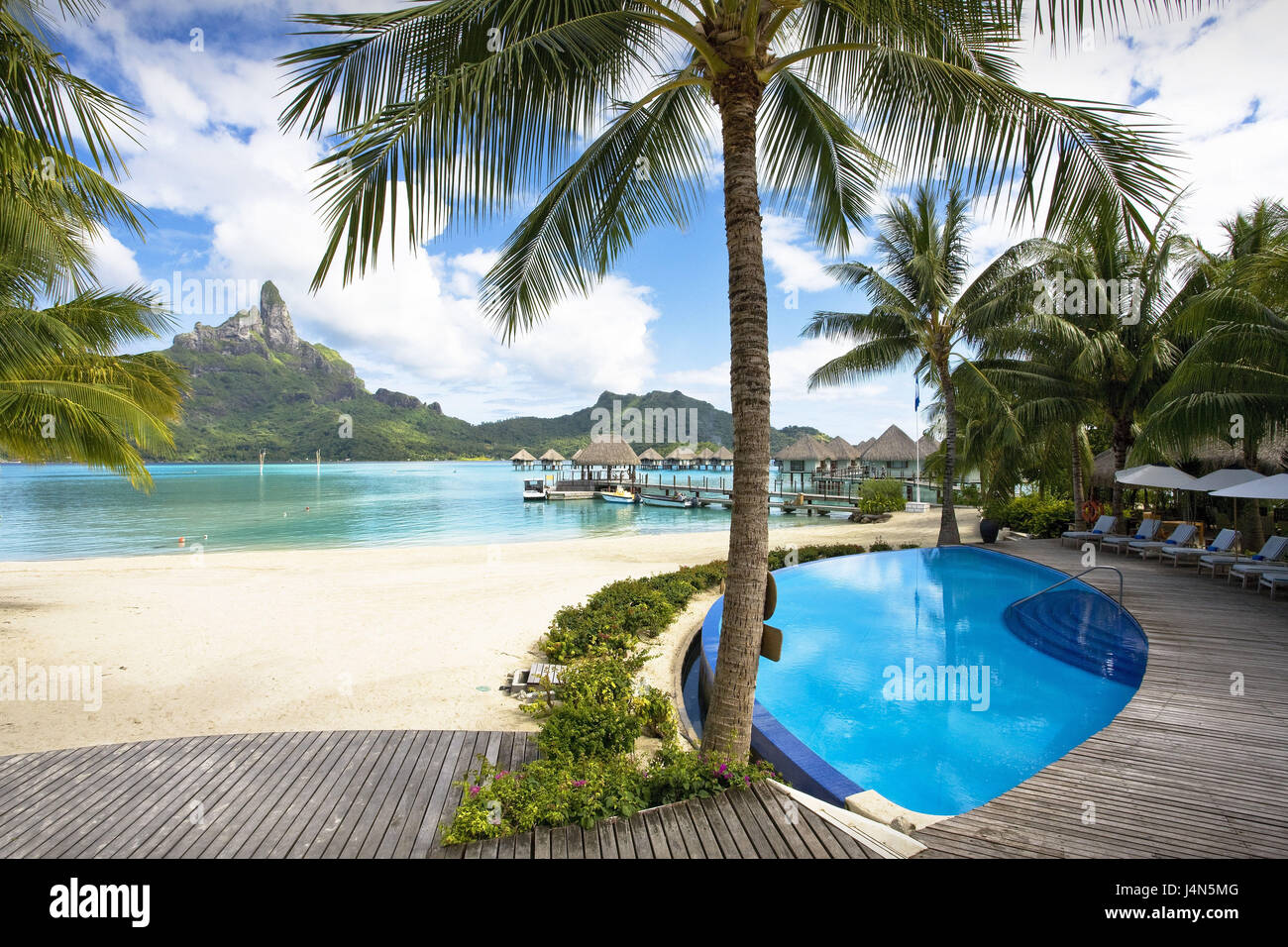 Polynésie Française, Bora Bora, Le Meridien Resort, Banque D'Images