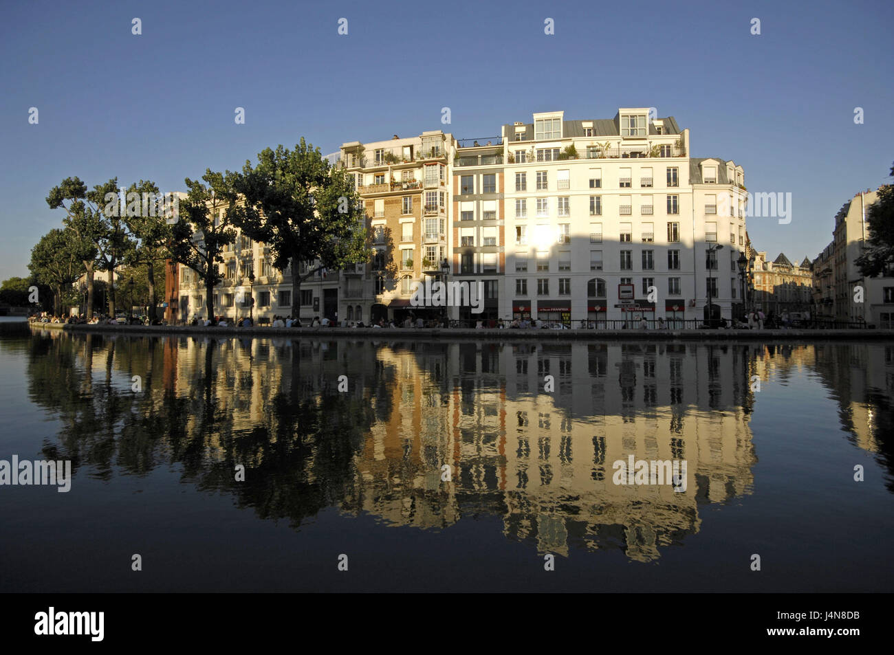 France, Paris, Canal Saint Martin, Banque D'Images