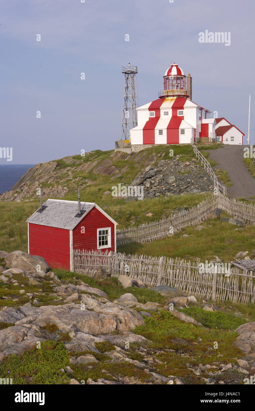 Le Canada, Terre-Neuve, le cap Bonavista, phare, en 1843, Banque D'Images