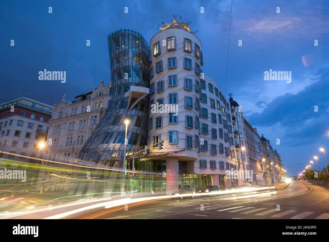 République tchèque, Tchéquie, Prague, 'Dancing house, Banque D'Images