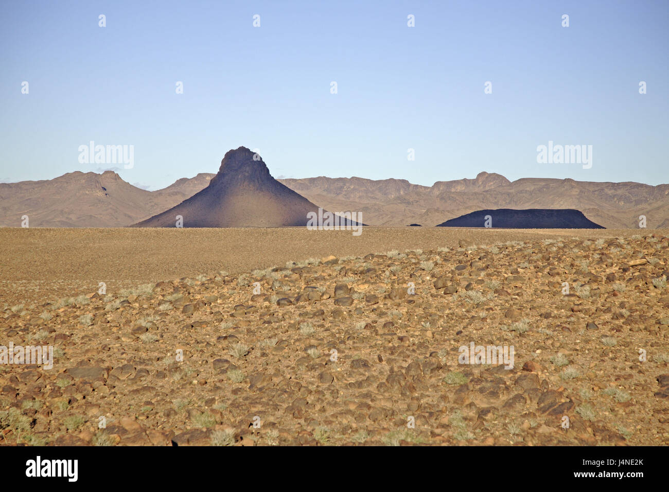 L'Afrique du Nord, Maroc, randonnée désert, montagnes, collines, nuances, cloud Banque D'Images