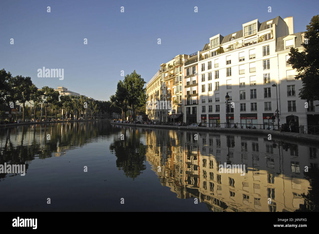 France, Paris, Canal Saint Martin, Banque D'Images