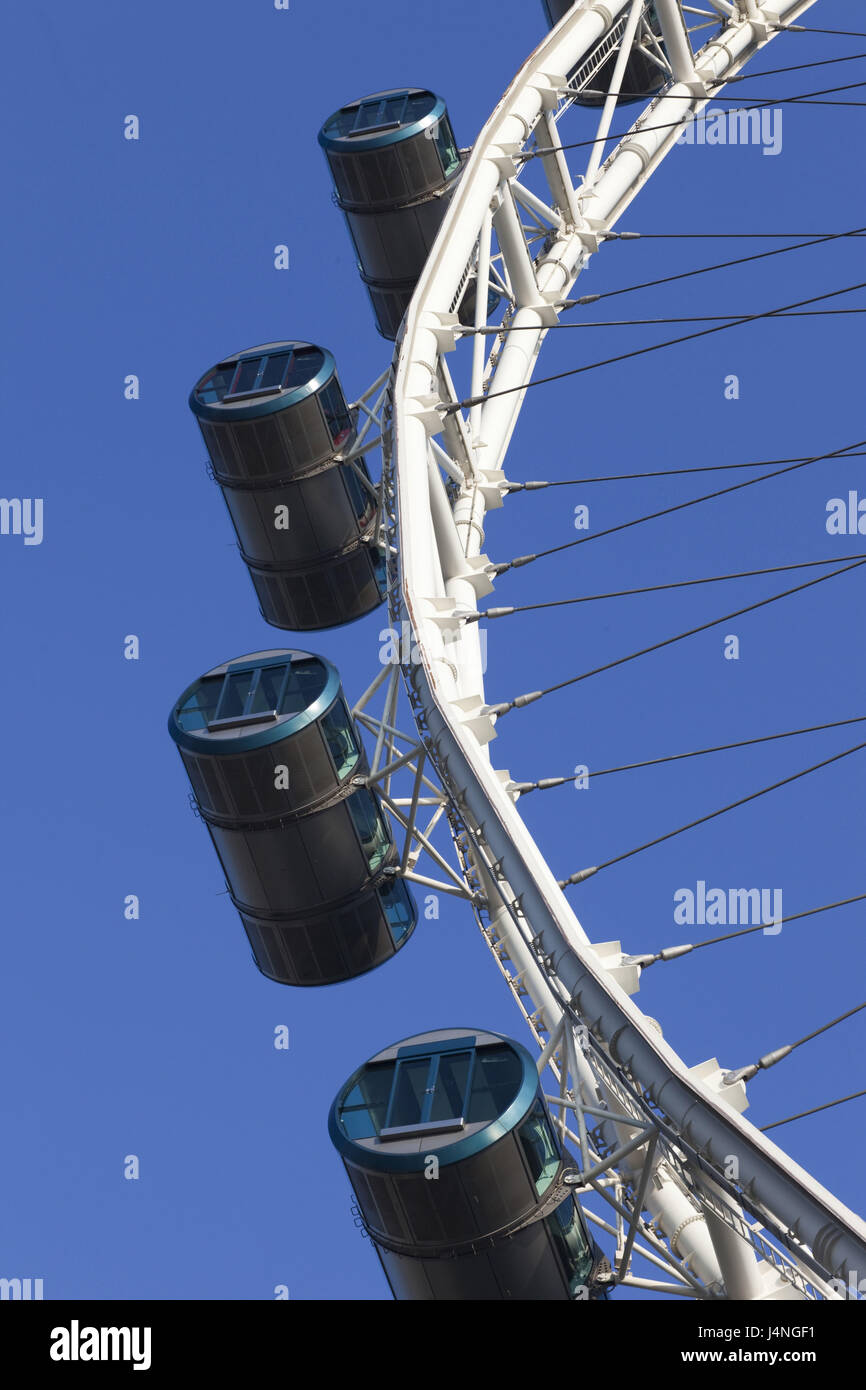 Singapour, Singapour, Singapore Flyer, détail, Banque D'Images