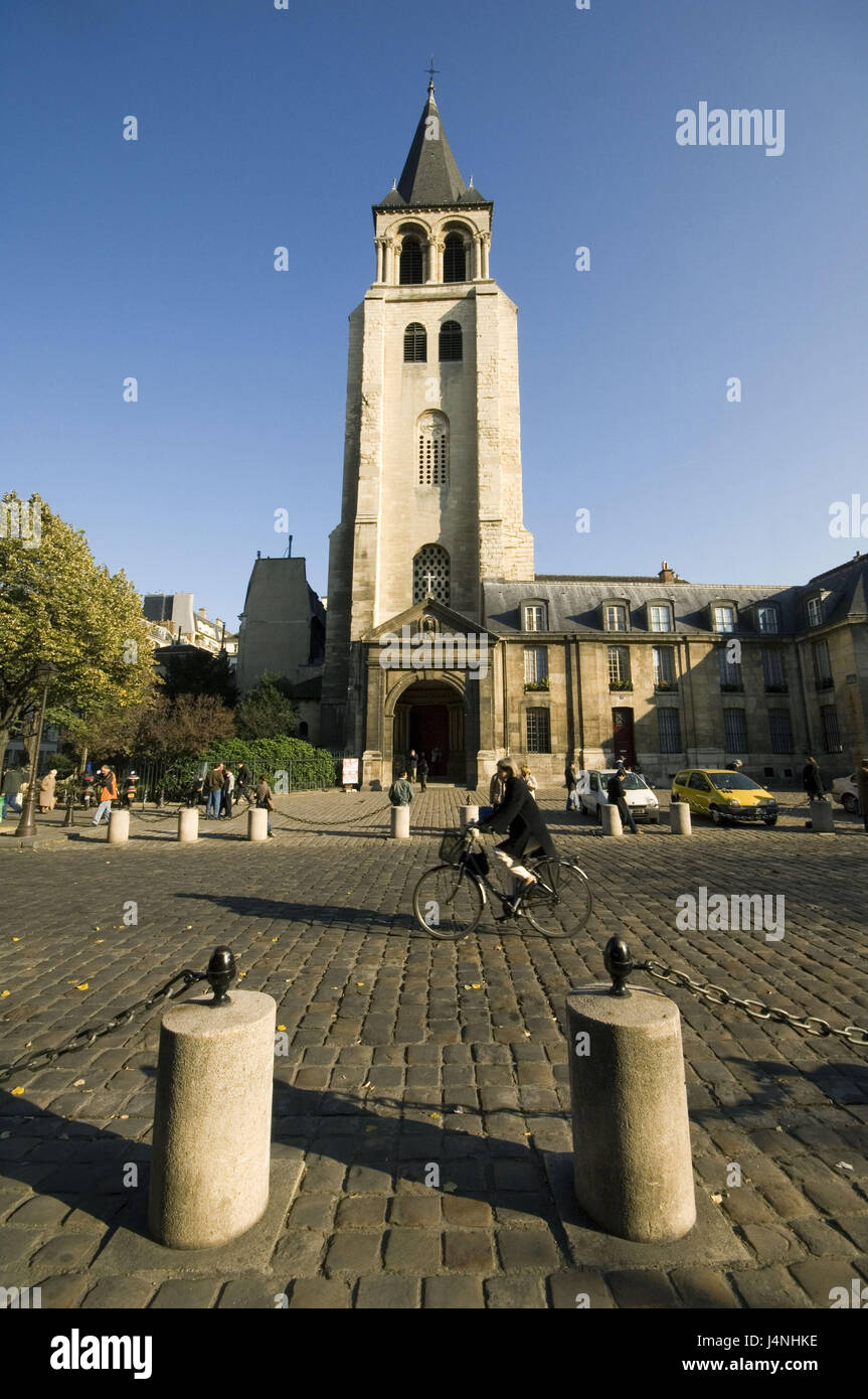 France, Paris, église Saint Germain des Prés, Banque D'Images