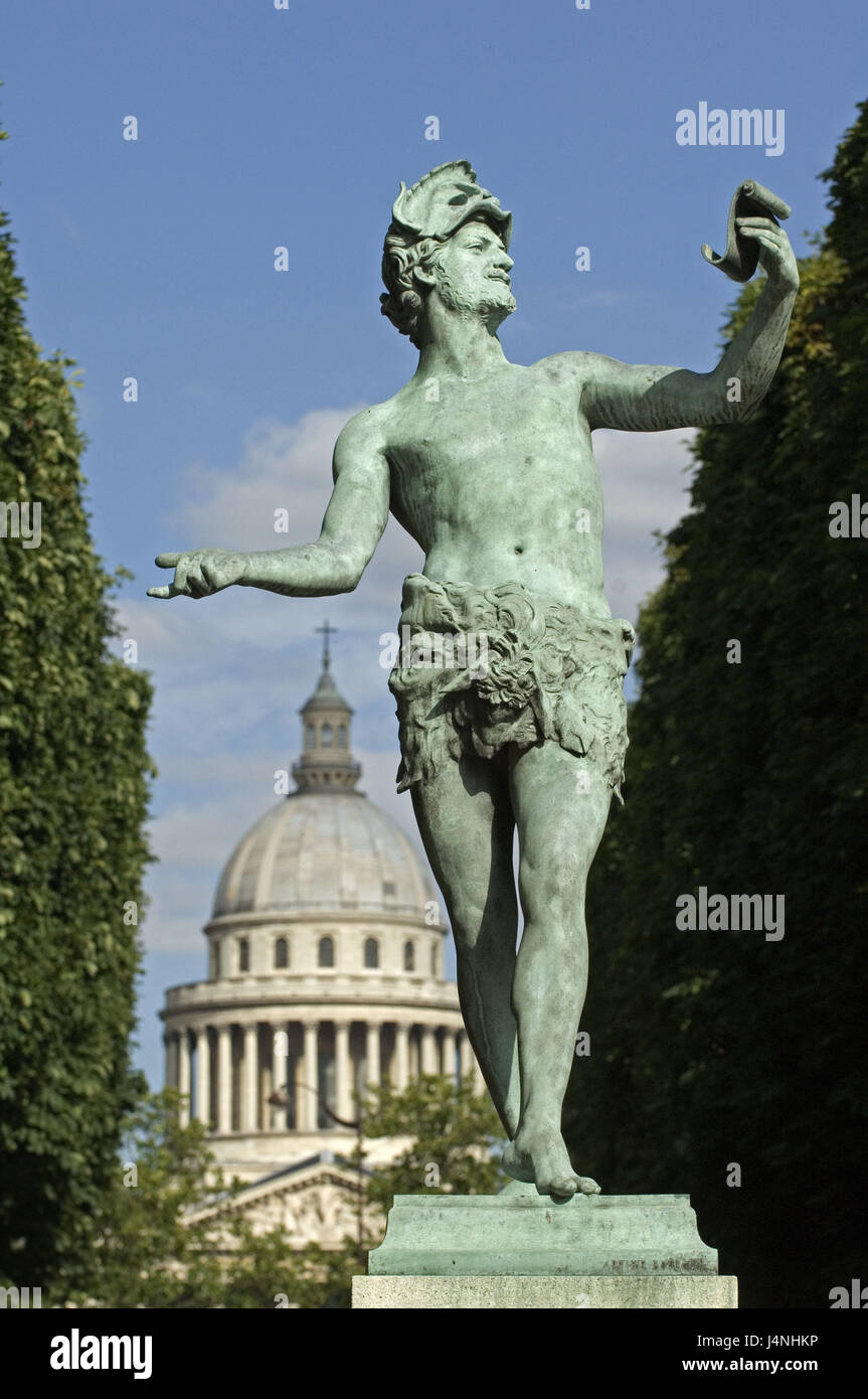 France, Paris, Jardin du Luxembourg, vous caractère, parc Banque D'Images