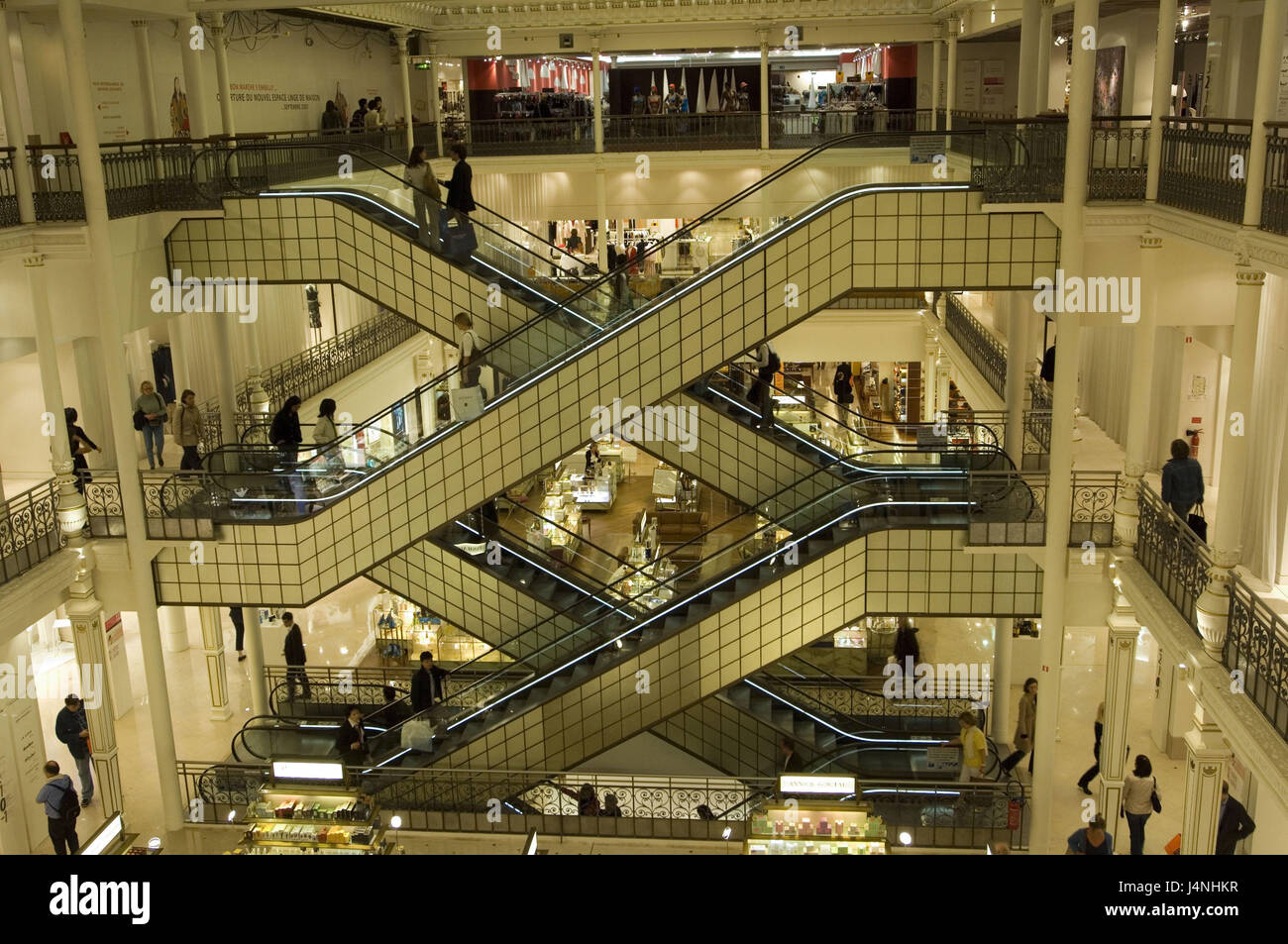 France, Paris, le bon marche, vue de l'intérieur, Banque D'Images