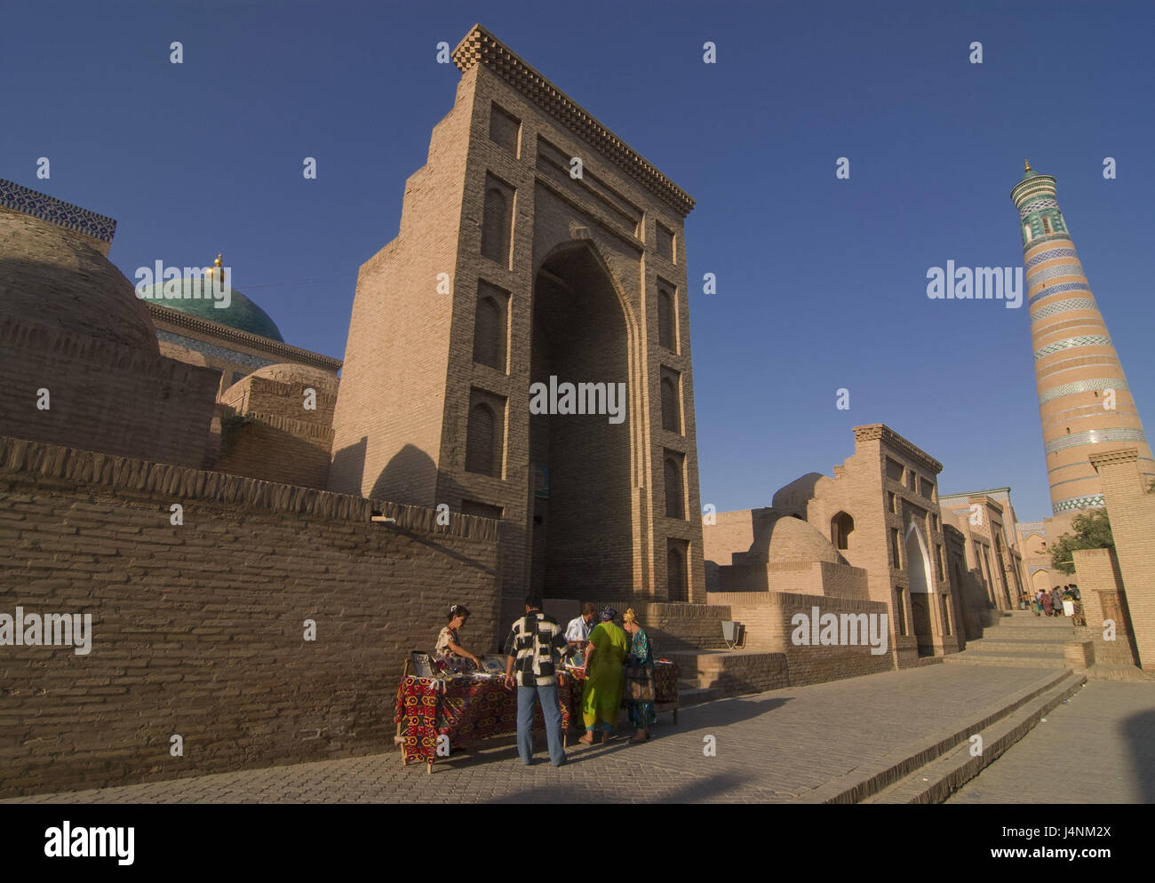 Mausolée de Pahlavon Mahmud, dans la forteresse de Qala Ichon, Khiva, Ouzbékistan, Banque D'Images