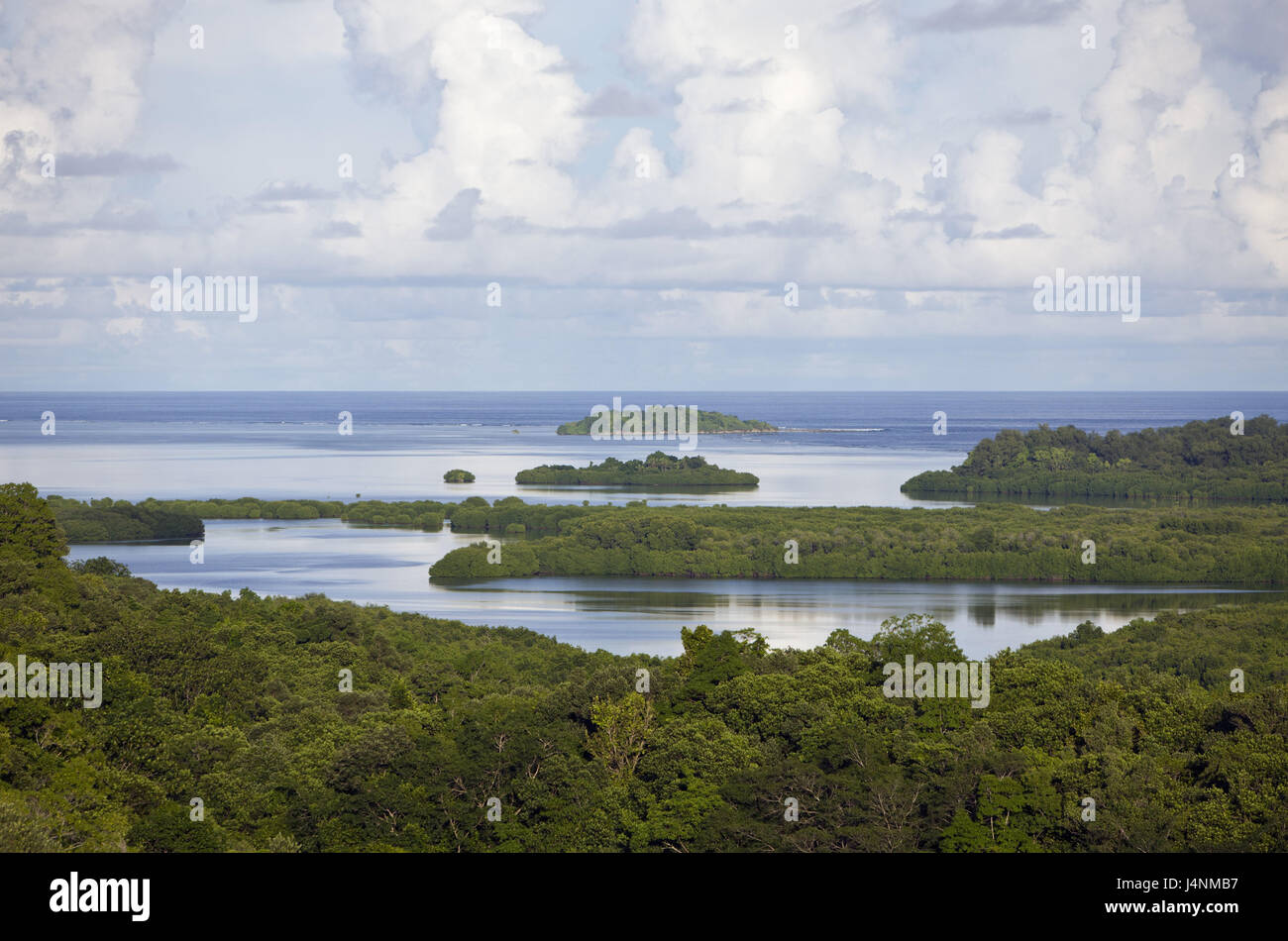L'île de Palau, Peleliu, Bloody Nose Ridge, paysage, vue, Banque D'Images