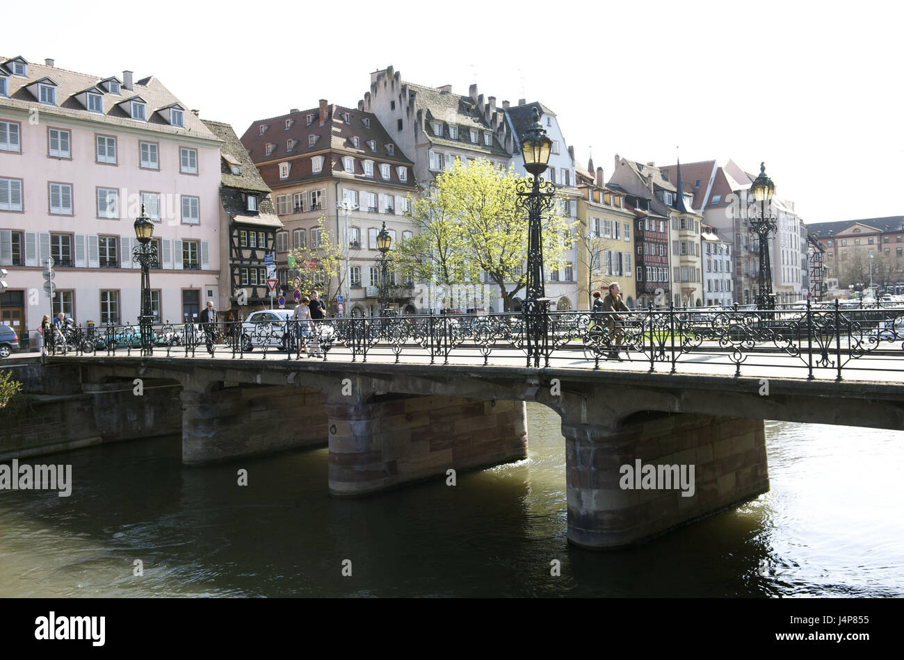 France, Alsace, Bas-Rhin, Strasbourg, Pont Sainte Madeleine, personne, Banque D'Images