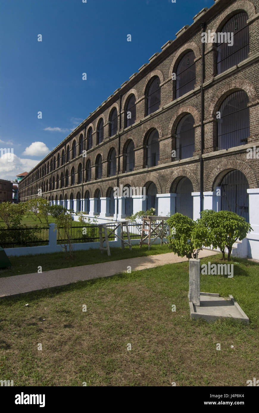 Prison, port Blair, Andamanen, Inde, jardin, Banque D'Images