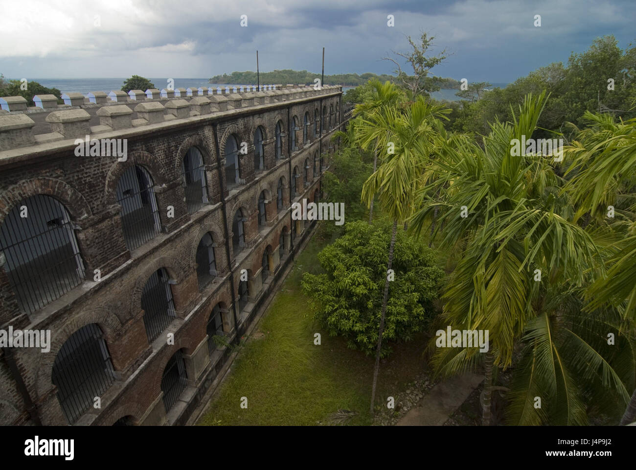 Prison, port Blair, Andamanen, l'Inde, Banque D'Images