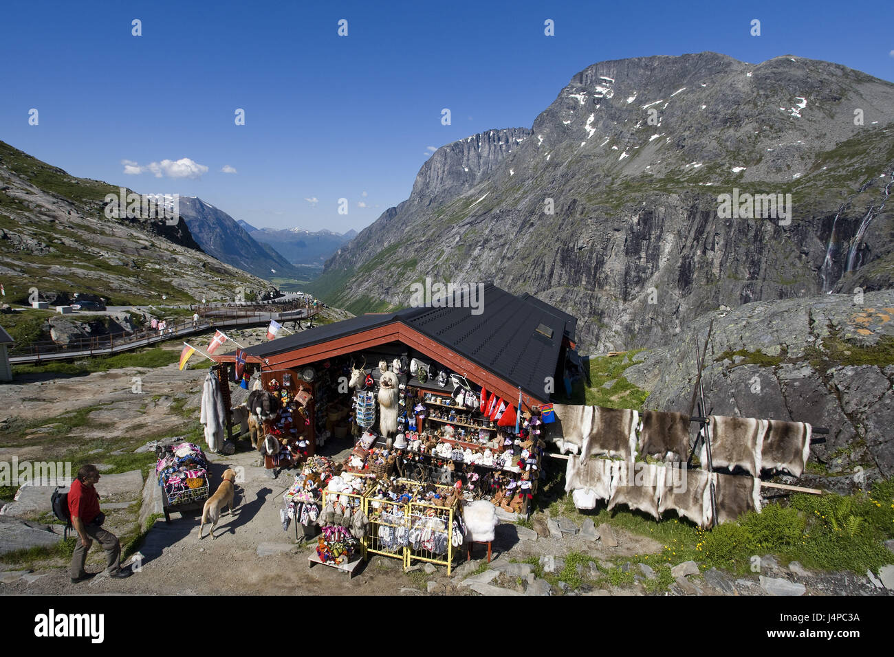 La Norvège, More og Romsdal, Trollstigen, affaires, souvenir Banque D'Images