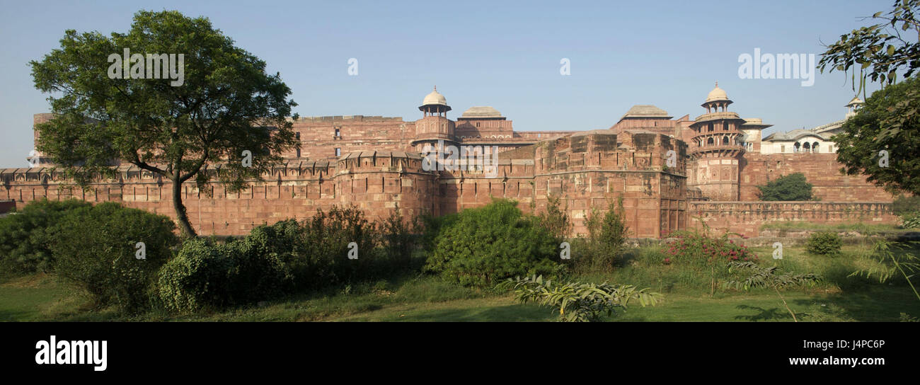 L'Inde, Uttar Pradesh, Agra, le fort rouge, Banque D'Images