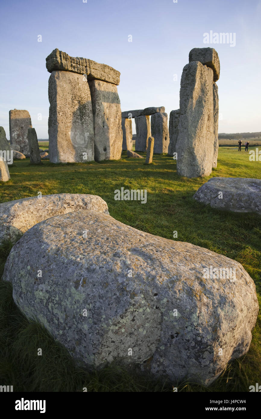 La Grande-Bretagne, l'Angleterre, dans le Wiltshire, Stonehenge, touristiques, le modèle ne libération, Banque D'Images