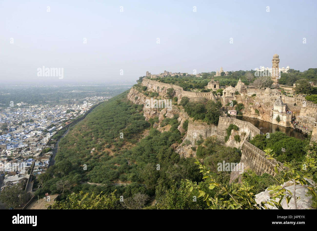 L'Inde, Rajasthan, Chittorgarh, le fort, Banque D'Images