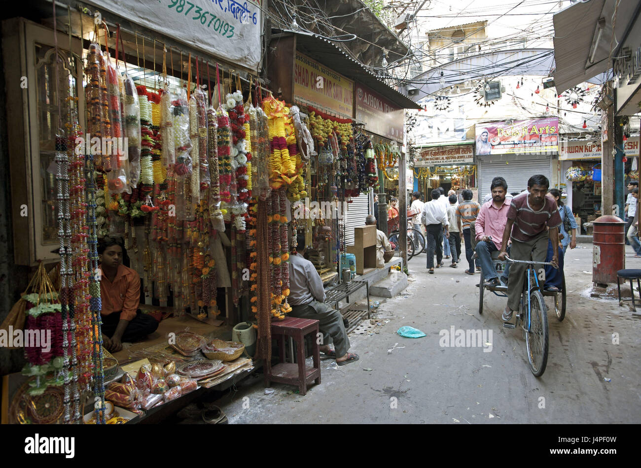 L'Inde, Delhi, Old Delhi, bazar de Chandni Chowk, Banque D'Images