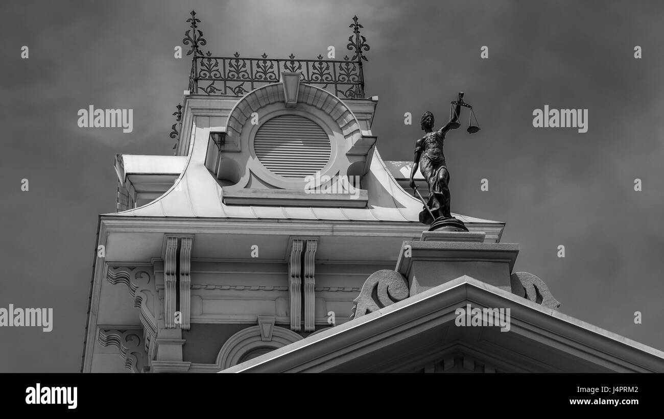 Palais de justice du comté de Columbia à Dayton, Washington, dans la région de Palouse. Banque D'Images