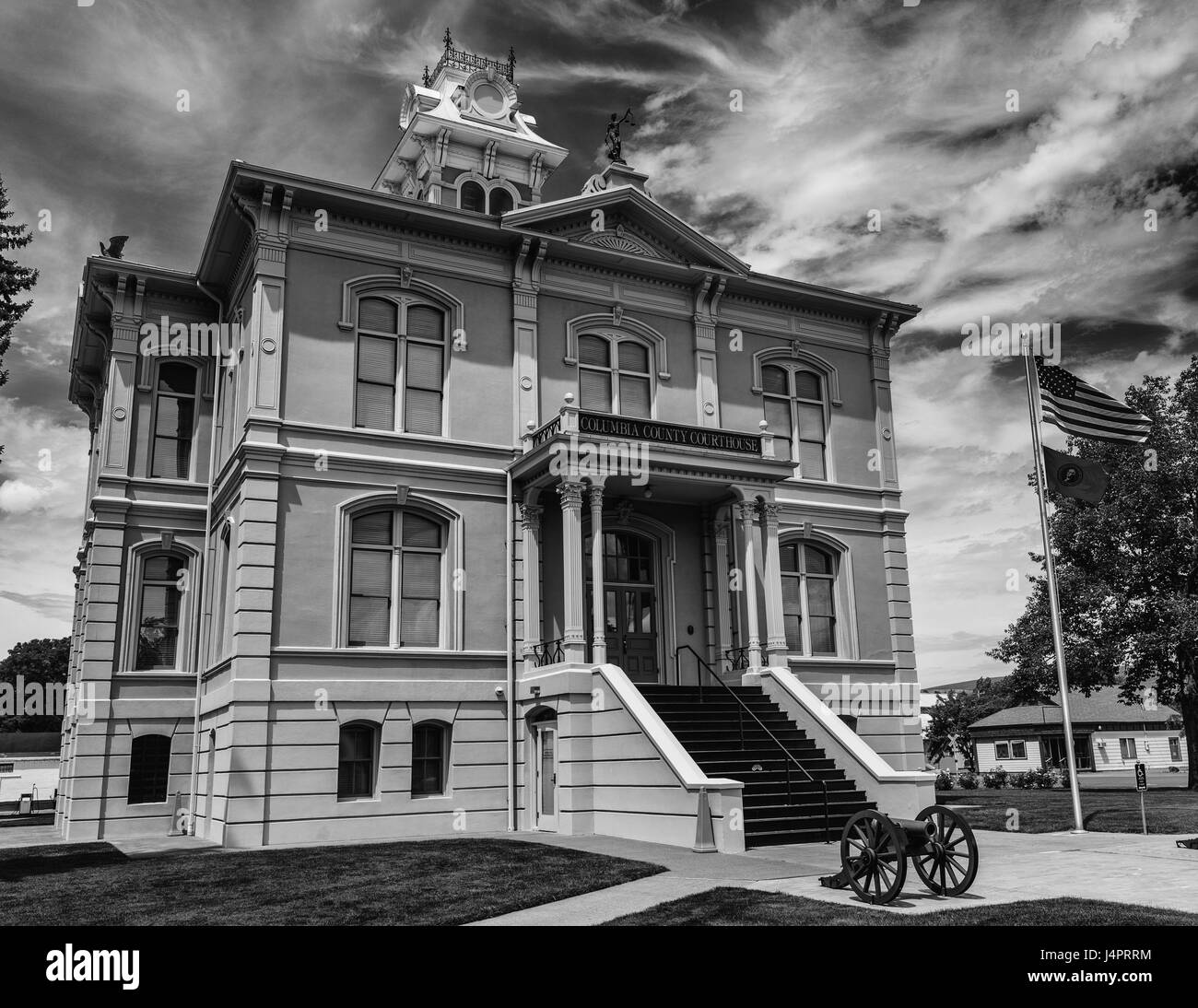 Palais de justice du comté de Columbia à Dayton, Washington, dans la région de Palouse. Banque D'Images