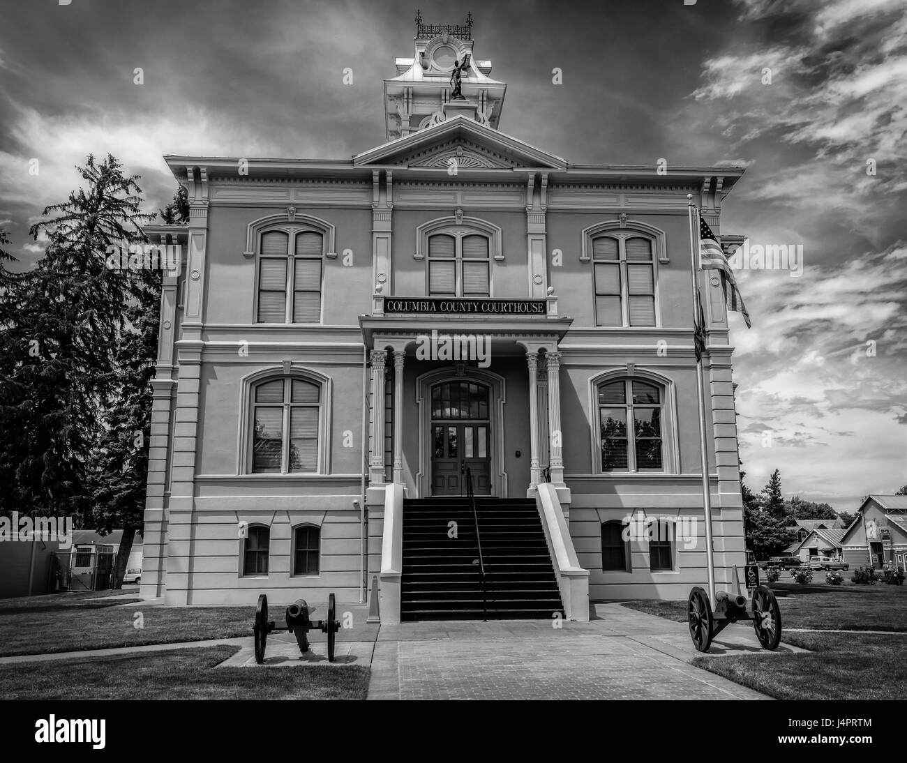 Palais de justice du comté de Columbia à Dayton, Washington, dans la région de Palouse. Banque D'Images