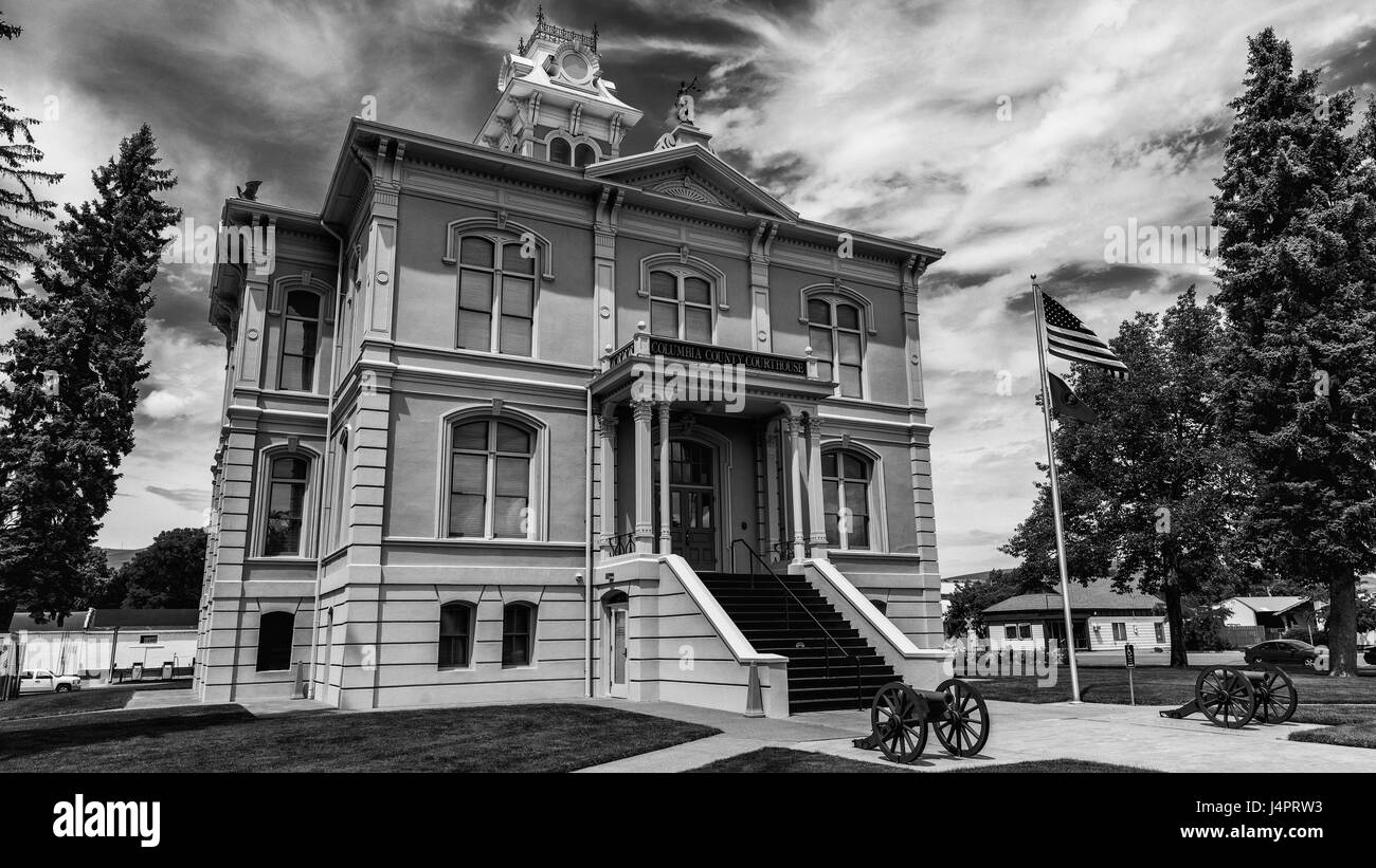 Palais de justice du comté de Columbia à Dayton, Washington, dans la région de Palouse. Banque D'Images