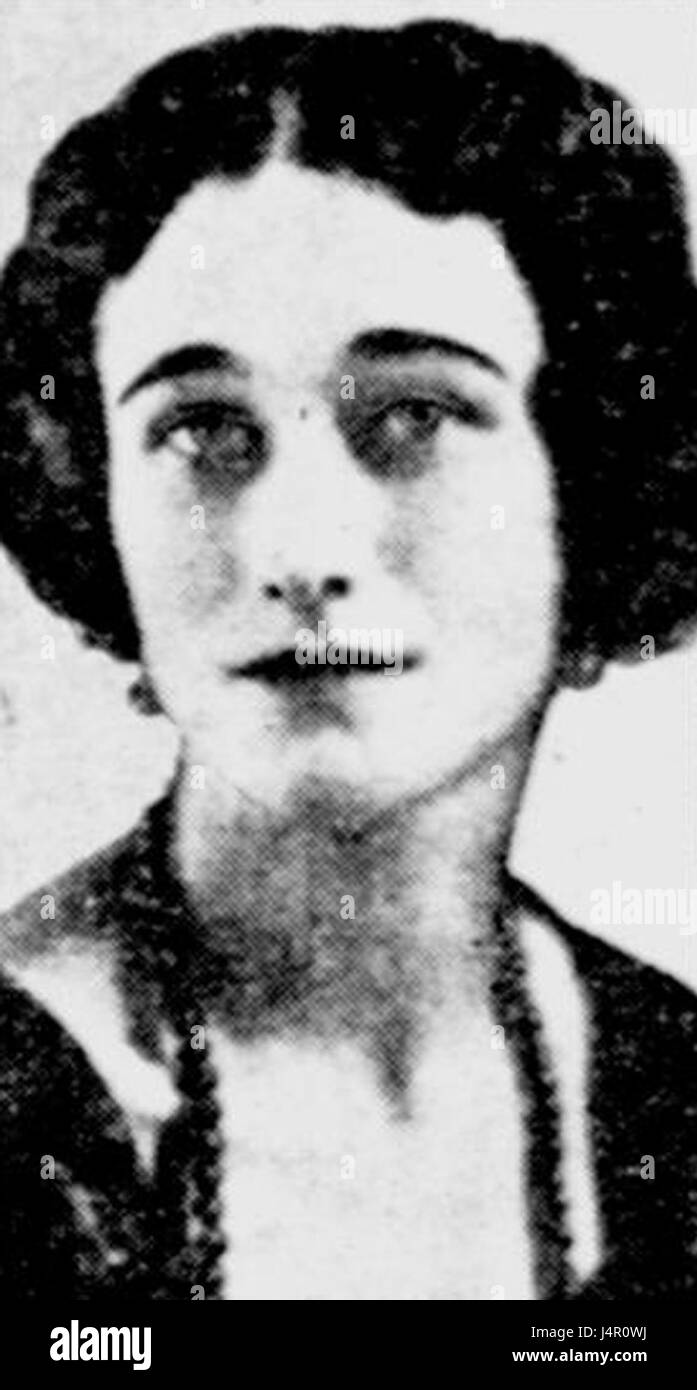 Wallis Warfield vers 1915 Banque D'Images