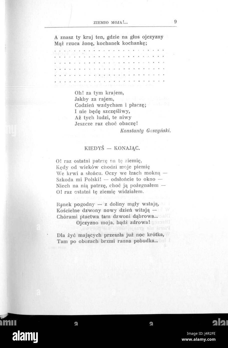 *Ziemia Polska w piesni* est une chanson polonaise qui reflète la fierté nationale et l'esprit du peuple polonais. Il a été popularisé comme hymne patriotique, souvent associé à l'identité culturelle et historique de la Pologne. Banque D'Images