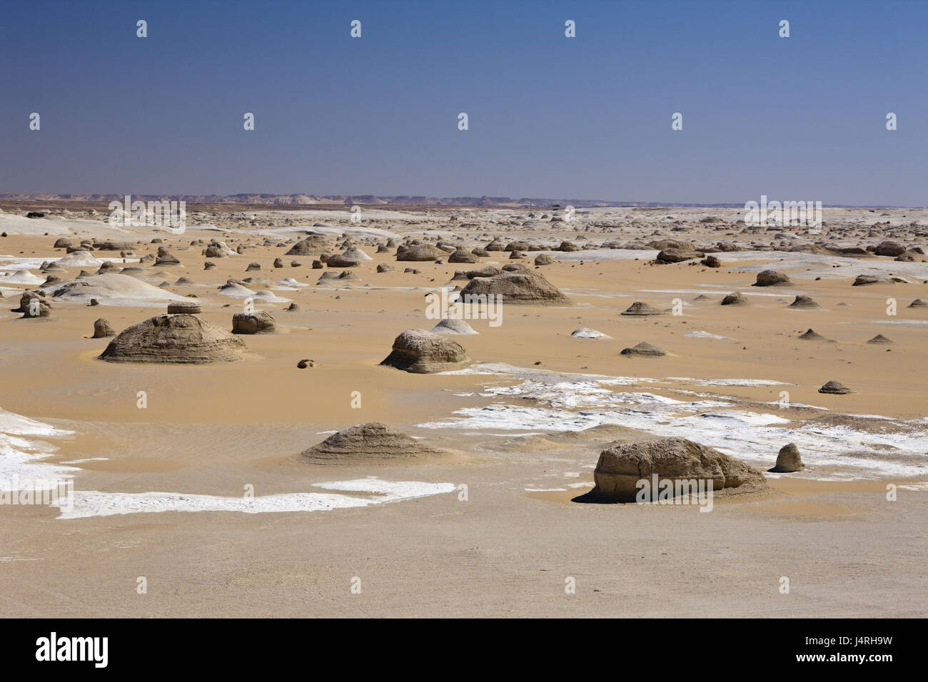 Le parc national du désert blanc, désert de Libye, Égypte, Banque D'Images