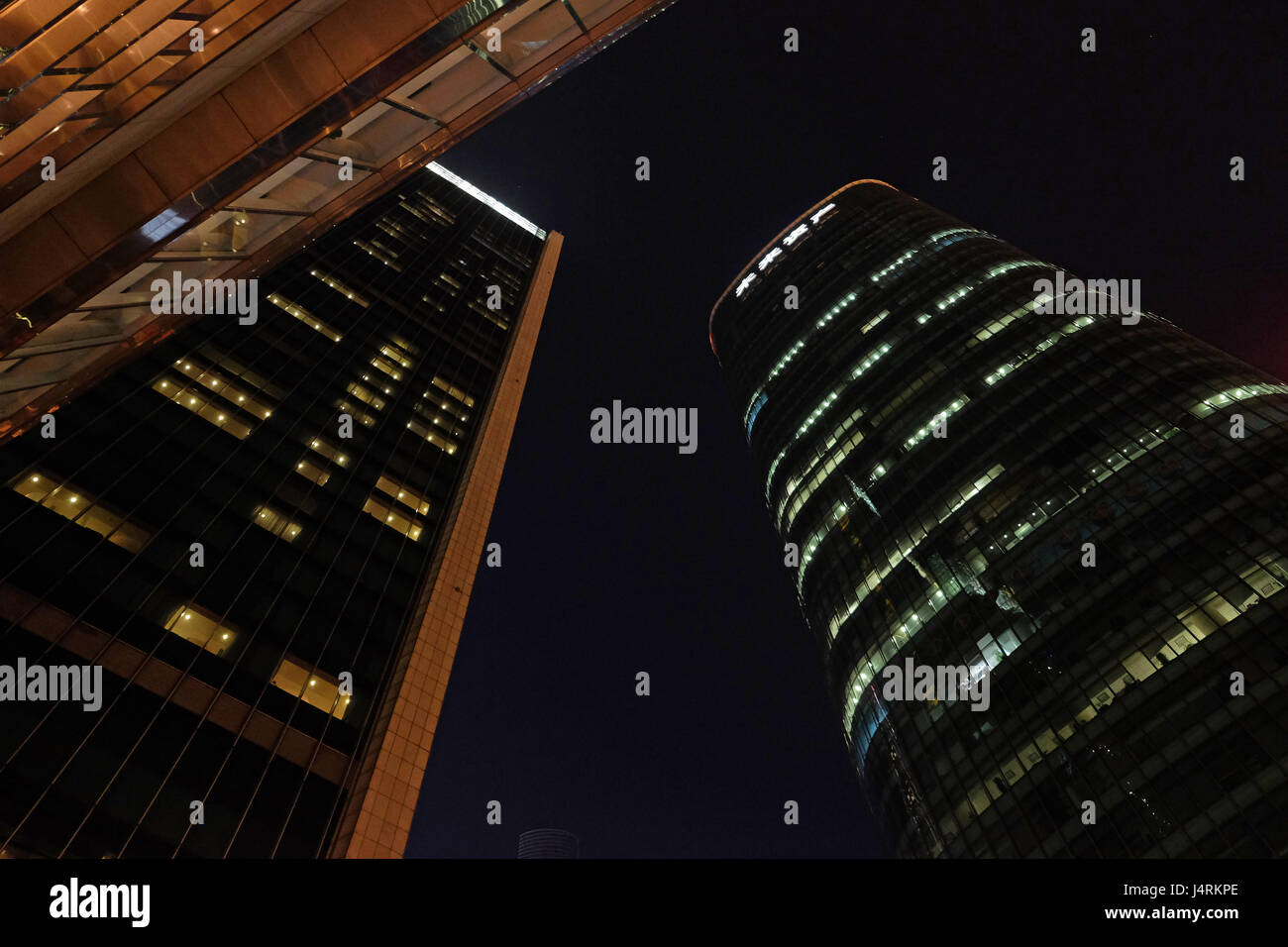 Centre mondial des finances de Shanghai skyscrapers Banque D'Images