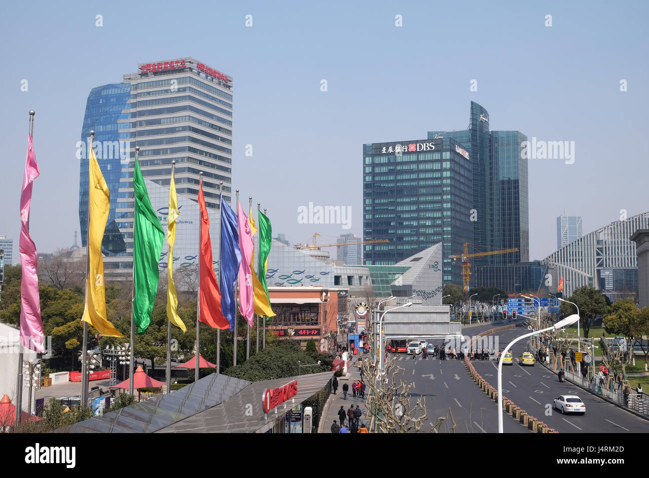 Centre financier de Shanghai gratte-ciel, Chine Banque D'Images
