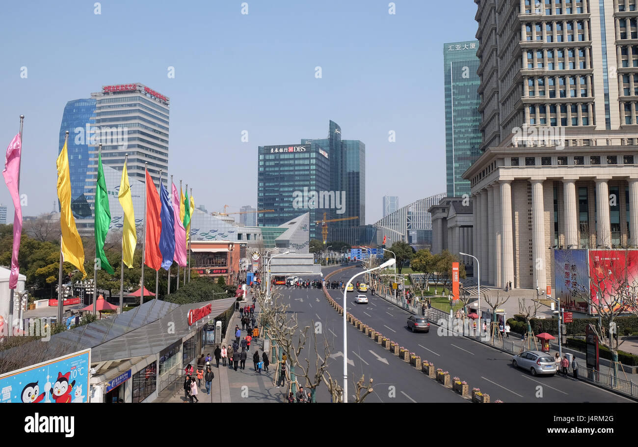 Centre financier de Shanghai gratte-ciel, Chine Banque D'Images