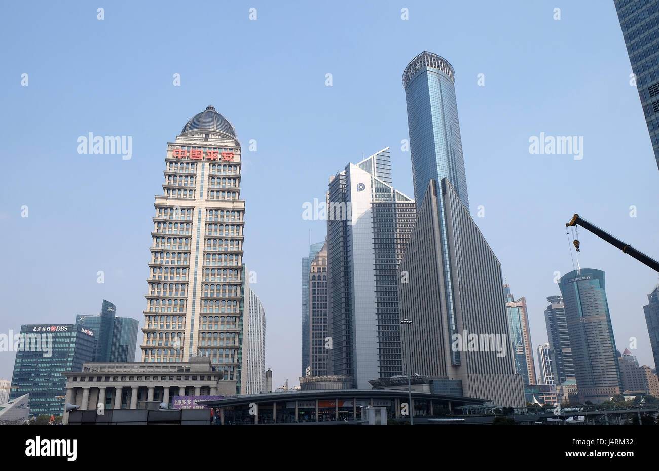 Centre financier de Shanghai gratte-ciel, Chine Banque D'Images