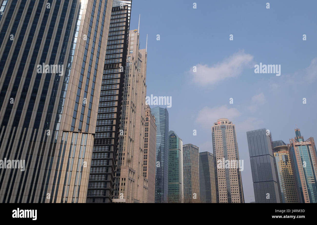 Centre financier de Shanghai gratte-ciel, Chine Banque D'Images
