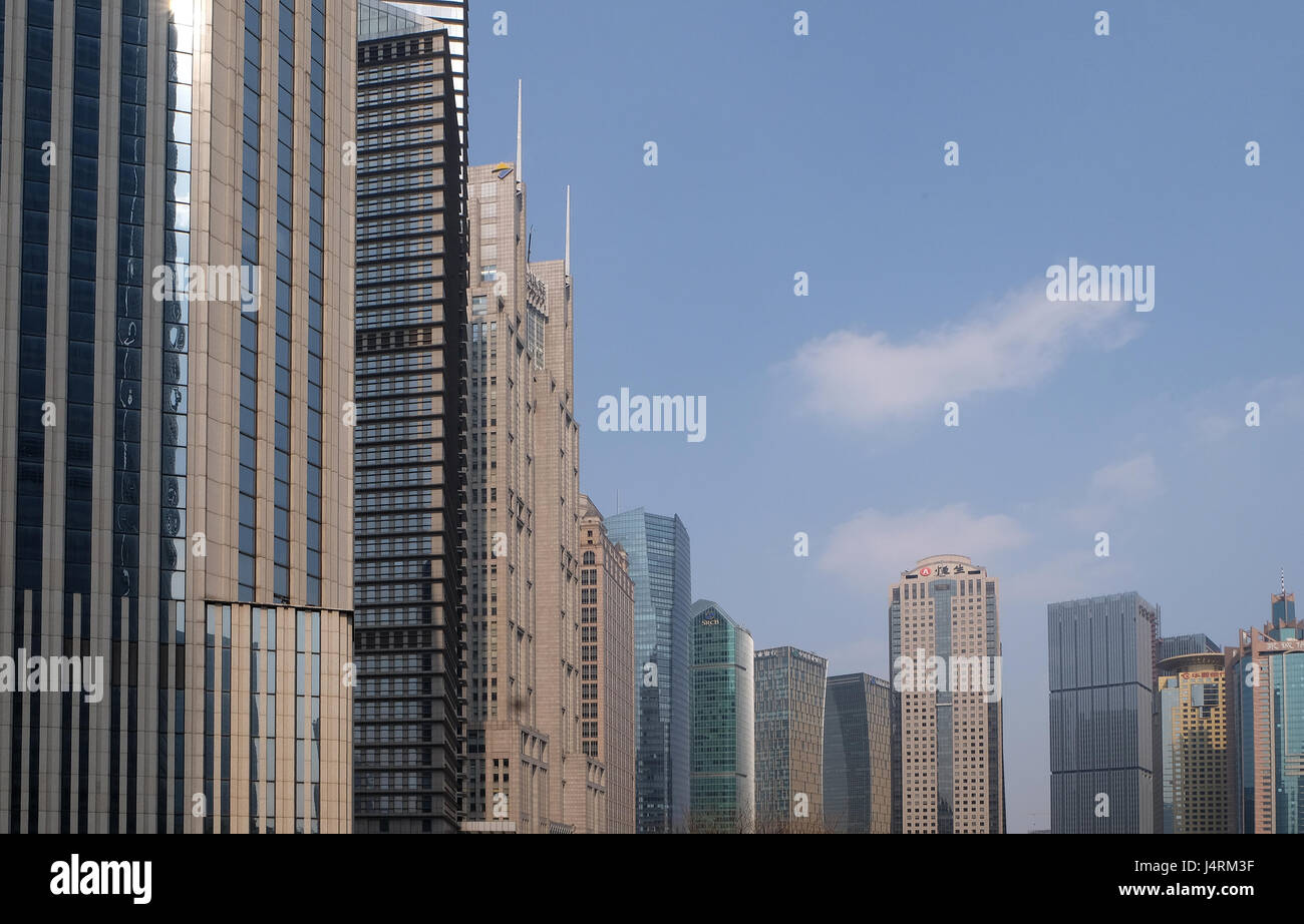 Centre financier de Shanghai gratte-ciel, Chine Banque D'Images