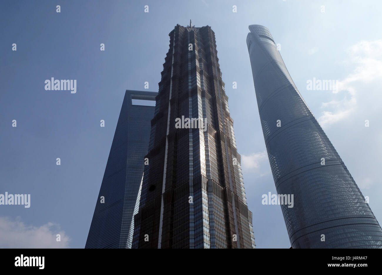 Centre financier de Shanghai gratte-ciel, Chine Banque D'Images