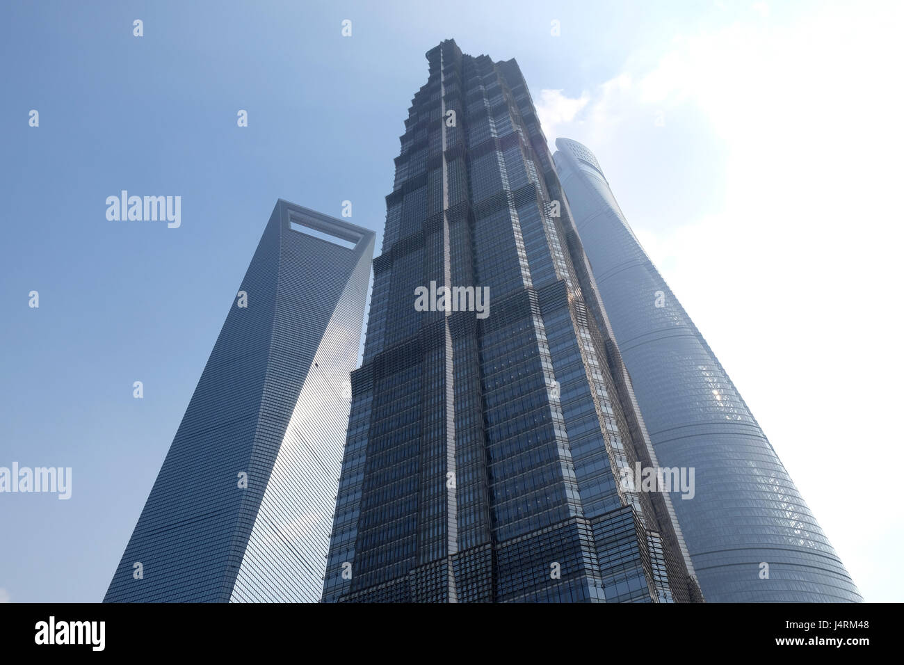 Centre financier de Shanghai gratte-ciel, Chine Banque D'Images