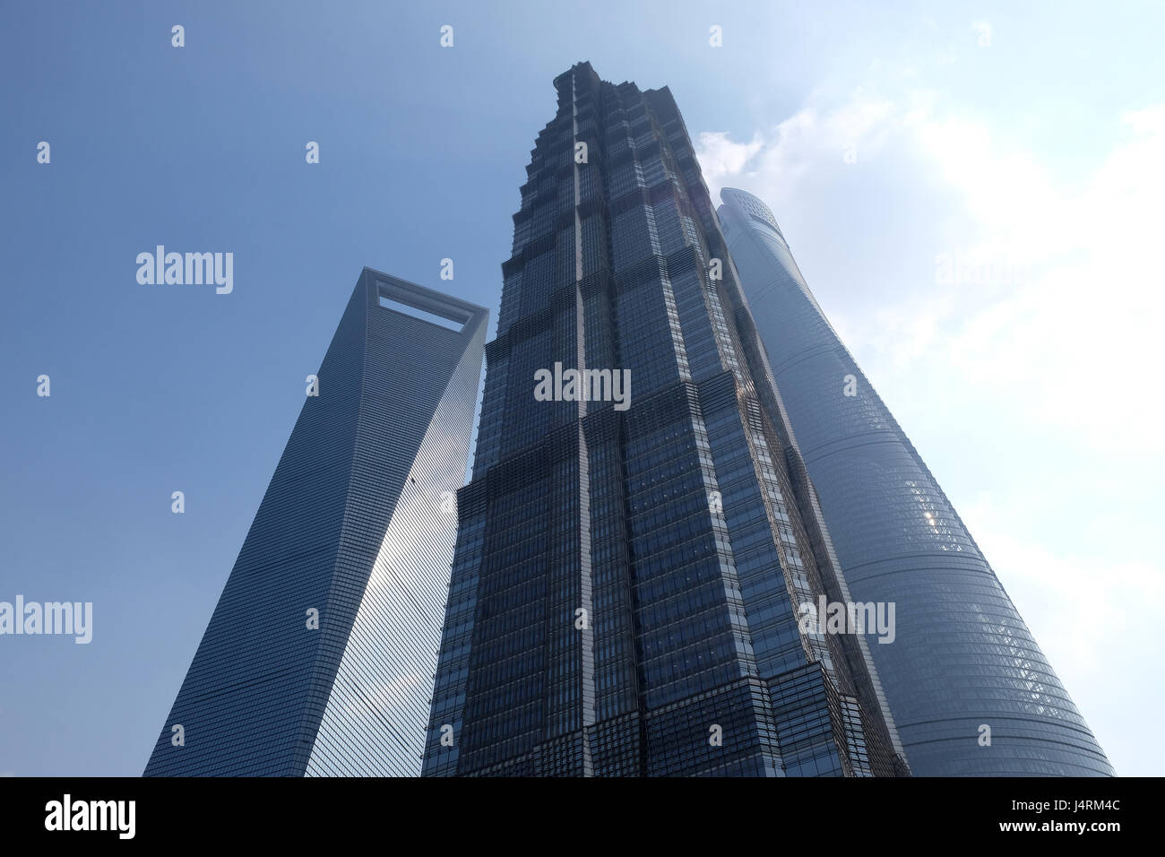 Centre financier de Shanghai gratte-ciel, Chine Banque D'Images