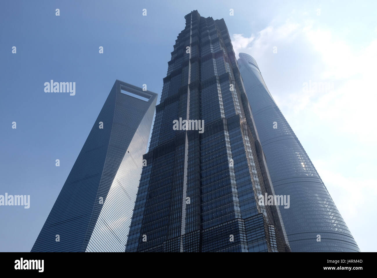 Centre financier de Shanghai gratte-ciel, Chine Banque D'Images