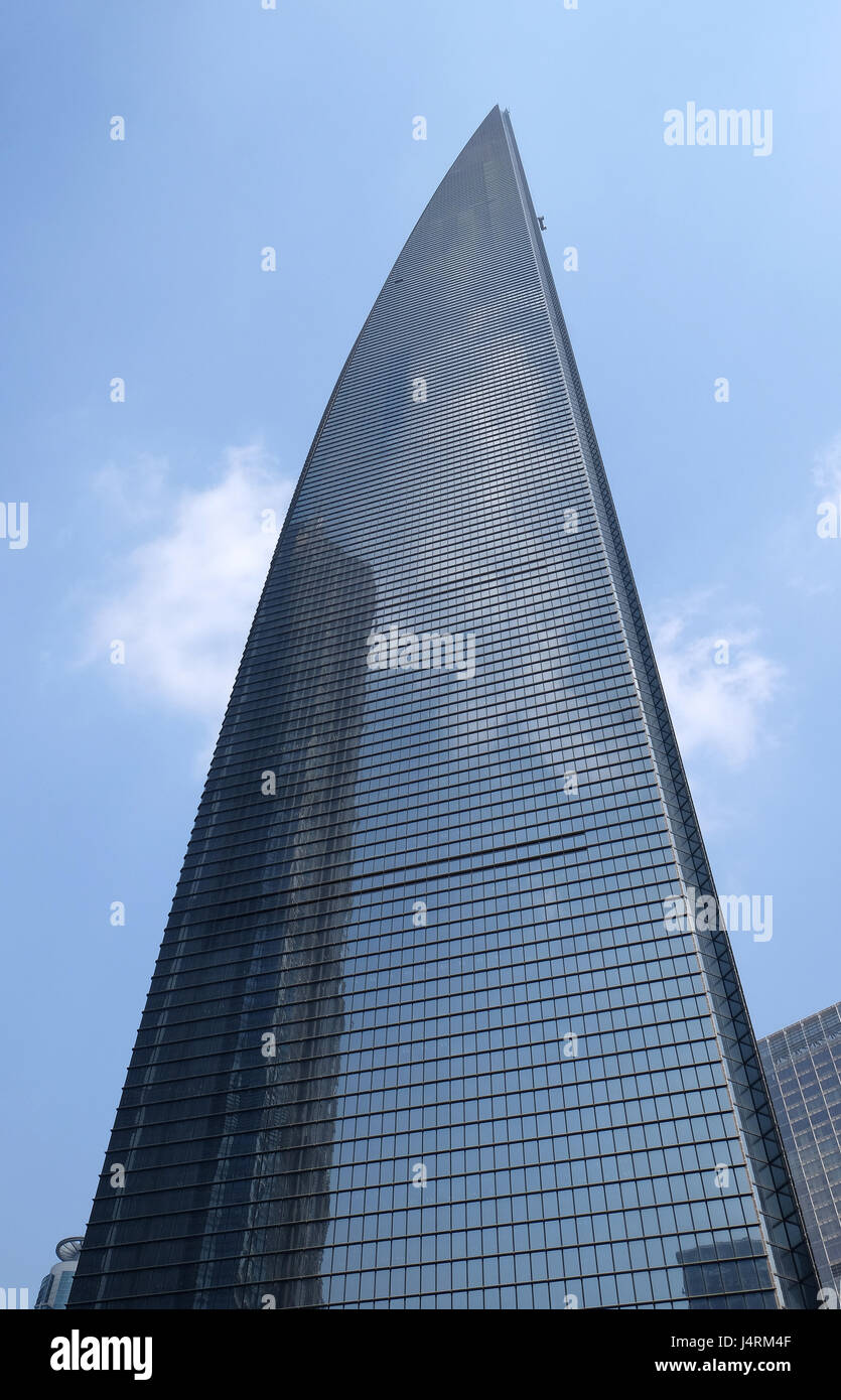 Shanghai World Financial Center (SWFC), Shanghai. Chine Banque D'Images